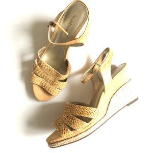 LIZ CLAIBORNE Woven Strappy Wedge Sandal